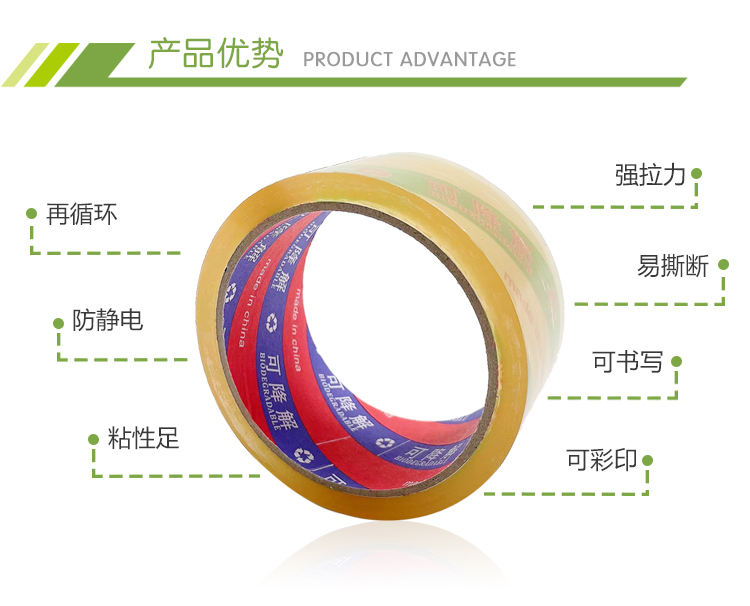 PLA可降解透明胶带牛皮纸家庭堆肥 - 上；；；；g冰球突破豪华版实业有限公司