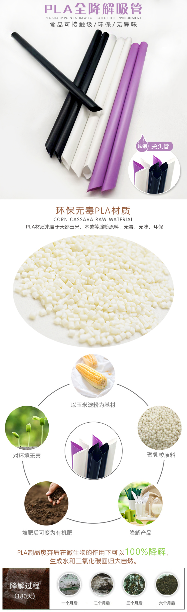 PLA可降解吸管耐高温自力包装工厂直销 - 上海；g冰球突破豪华版实业有限公司